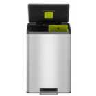 EKO Ecocasa II Recycling Bin 40L - Stainless Steel