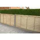 Forest Garden Pressure Treated Overlap Fence Panel - 6 x 3ft