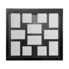 Premier Housewares Multi Photo Black Frame, 12 Photo - 9 x 9", 14 x 9"