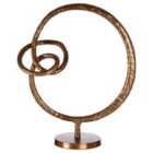 Premier Housewares Nexus Round Sculpture - Rough Bronze Finish