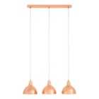 Premier Housewares Jasper Pendant Light 3 Shades - Copper Finish
