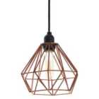 Bartol Pendant Light Metal Wire Copper
