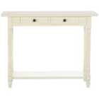 Heritage Console Table Rectangular / 2 Drawers Antique White