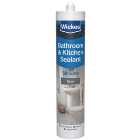 Wickes Grey Kitchen & Bathroom Silicone Sealant - 300ml