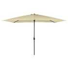 Charles Bentley Rectangle Garden Parasol - Beige