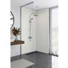 Wetwall Elite Quartzo Bianco Post-Formed Finished Edge Single Shower Panel - 2420 x 1200 x 10mm