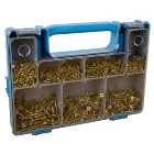 Optimaxx PZ Assortment Countersunk Passivated Wood Screw - Pack of 1000