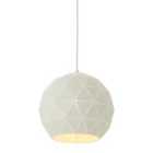 Premier Housewares Small Mateo Pendant Ceiling Light - White