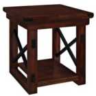 Dorel Wildwood Wood Veneer End Table - Espresso