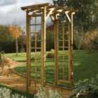 Rowlinson Square Top Wooden Garden Arch