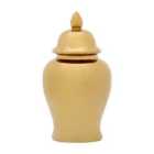 Premier Housewares Kensington Townhouse Small Gold Ceramic Jar