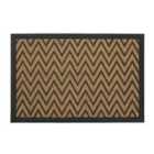 JVL Vienna Heavy Duty Rubber Backed Scraper 40 x 60cm Entrance Door Mat - Triangles
