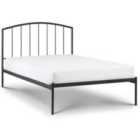 Julian Bowen Onyx Metal Double Bed - Dark Grey