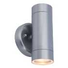 Lutec IP44 Vienna Up & Down Wall Light - Stainless Steel