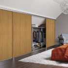 Spacepro Heritage Sliding Loft Door Oak Frame & Panel - 610mm