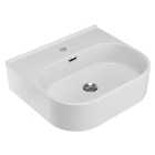 Wickes Siena 1 Tap Hole White Wall Hung Basin - 500mm