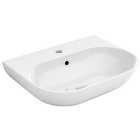 Wickes Teramo 1 Tap Hole White Wall Hung Basin - 550mm