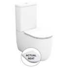 Wickes Teramo Easy Clean Close Coupled Toilet Pan & Soft Close Seat