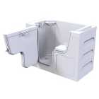 Wickes Serenity Left Hand Straight Wide Door Easy Access Bath - 1300 x 750mm