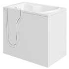 Wickes Freedom Straight Left Hand Easy Access Bath - 1070 x 660mm