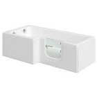 Wickes Solarna L-Shaped Right Hand Easy Access Bath - 1700 x 850mm