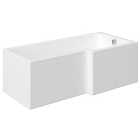 Wickes Veroli 6 Jet Right Hand Reinforced L-Shaped Whirlpool Bath - 1700 x 850mm