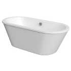 Wickes Eden Freestanding Contemporary Twin Skirted Oval Bath - 1700 x 755mm