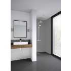 Mermaid Composite Grey Vertical Tile 2 Sided Shower Panel Kit