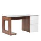 Alphason Sorbonne Executive Desk - Walnut