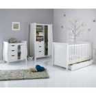 Obaby Stamford Classic Sleigh 3 Piece Room Set - White