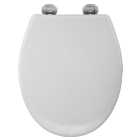 Croydex Constance Flexi-Fix Soft Close Quick Release Toilet Seat - White