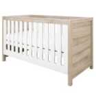Tutti Bambini Modena 3-in-1 Cot Bed - White & Oak