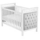 Babymore Velvet Deluxe Cot Bed White