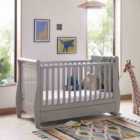 Babymore Stella Drop Side Cot Bed Grey