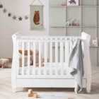 Babymore Eva Drop Side Cot Bed White