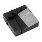 Black Wooden Coasters - Set of 4