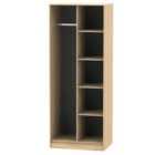 Ready Assembled Hirato Open Shelf Soft Oak Wardrobe
