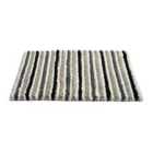 Allure California Stripe Bath Mat - Monochrome