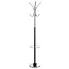 Premier Housewares Metal Coat Stand - Black/Chrome