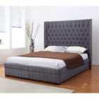 Genesis Linen Double Bed Dark Grey