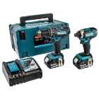 Makita DLX2131TJ 18V LXT 2 X 5.0Ah Cordless Combi Drill & Impact Driver Twin Kit