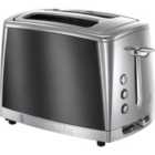 Russell Hobbs 23221 Luna 2 Slice Wide Slot Toaster - Stainless Steel