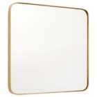 Small Square Wall Mirror - Gold Finish