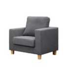 Chester Fabric Armchair Grey