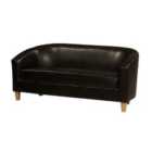 Clare Faux Leather 3 Seater Sofa Brown