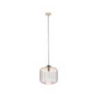 French Gold Metal Wire Pendant