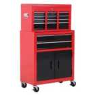 HOMCOM Portable Toolbox Tool Top Chest