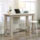 Teknik Counter Height Work Bench - Chalked Chestnut Finish