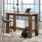 Teknik Counter Height Work Bench - Grand Walnut Finish