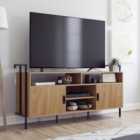Teknik Hythe Wall Mounted TV Stand - Serene Walnut Finish